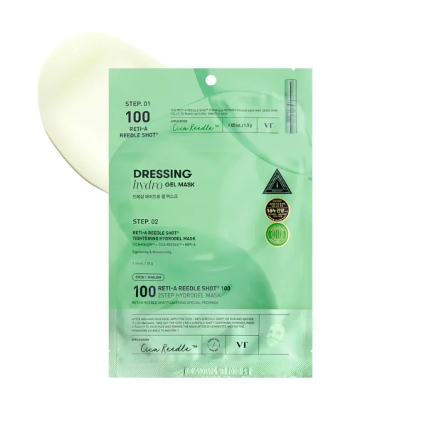 VT Cosmetics – Reti-A Reedle Shot 100 2-Step Hydrogel Mask – 1EA