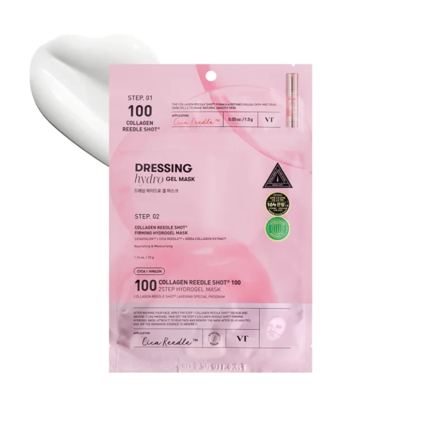 VT Cosmetics – Collagen Reedle Shot 100 2-Step Hydrogel Mask – 1EA