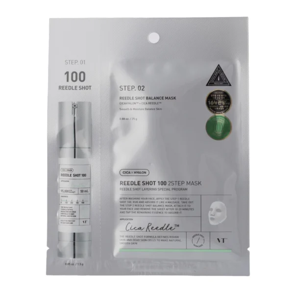 VT Cosmetics – Mild Reedle Shot 100 2-Step Mask – 1EA