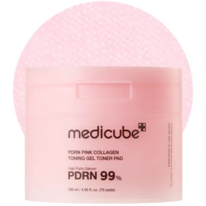 Medicube – PDRN Pink Collagen Gel Toner Pad
